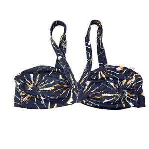 Andie Swim x Demi Moore The Monaco Top Black Firework New W Tags Womens Size L